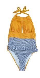 One Piece Halter Swim Suit